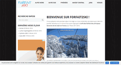Desktop Screenshot of forfait2ski.com